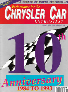 CHRYSLER CAR ENTHUSIAST 1993 FEB - DECODE '62-83, ENGINE BLOCK ID,ENGINE TRICKS